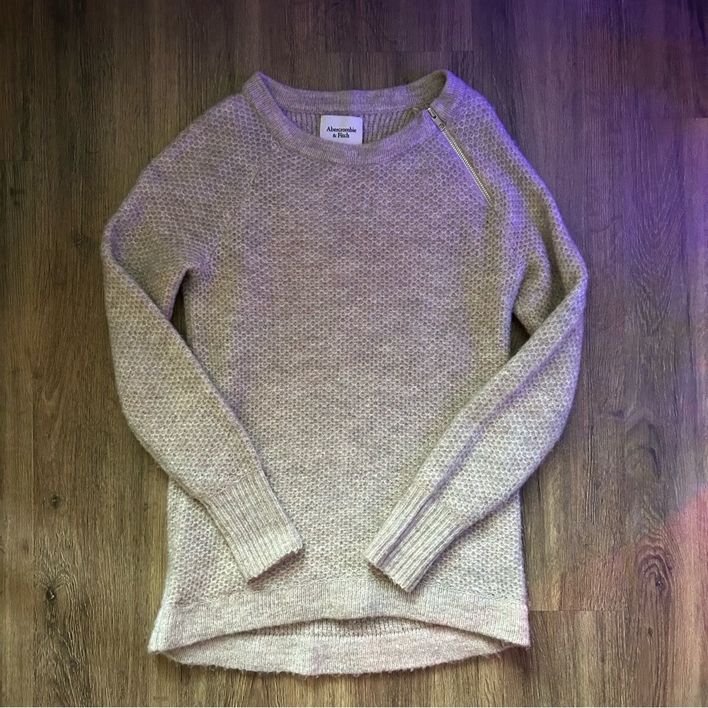 Abercrombie Oatmeal Tunic Sweater Size XXS Pre-loved